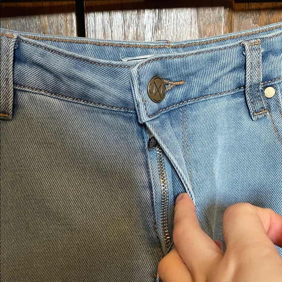 The Main Street Exchange Blue Denim Midi Skirt - Picture 3 of 8